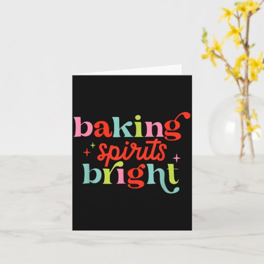 Carte Baking Srits Bright, Christmas Baking Crew (Fleur jaune)