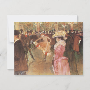 Carte Bal à la discothèque par Toulouse Lautrec