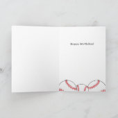 Carte Bal de baseball et drapeaux Anniversaire de enfant (Intérieur)