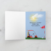 Carte Bal de golf à Tee pour la fête des mères (Intérieur)