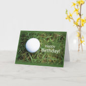 Carte Bal de golf en herbe 2728 Anniversaire (Fleur jaune)