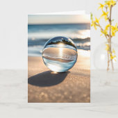 Carte Bal De Lens Anniversaire Sur La Plage (Fleur jaune)