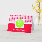 Carte Bal De Tennis (Fleur jaune)