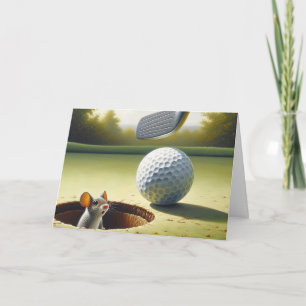Carte Bal Et Souris De Golf Anniversaire