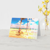 Carte Balade à vélo le long de la plage (Fleur jaune)