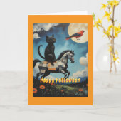 Carte Balade de minuit : Chat noir et Merveille sans ail (Fleur jaune)