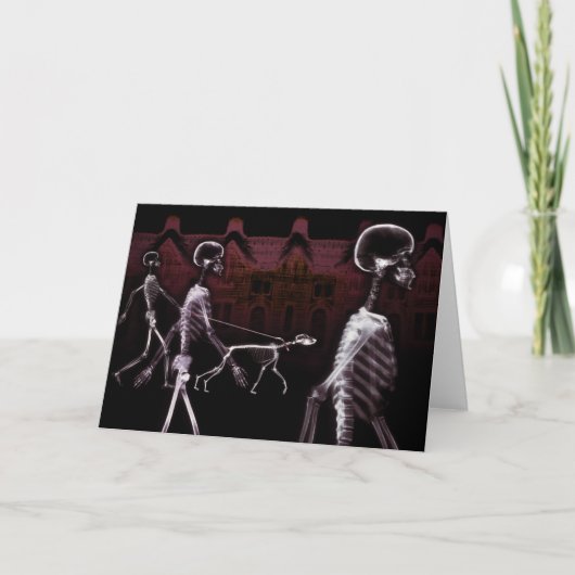 Carte Balade de minuit de squelettes de rayon X (Devant)