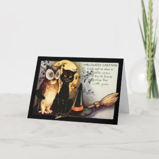 Carte Balai du casquette de la sorcière de Pleine lune