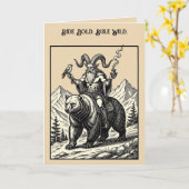 Carte Balan, Faucon et Ours (Fleur jaune)