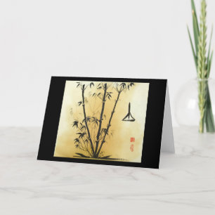 Carte Balance Bamboo Greeting Card
