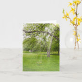 Carte Balançoire Au Soleil (Fleur jaune)