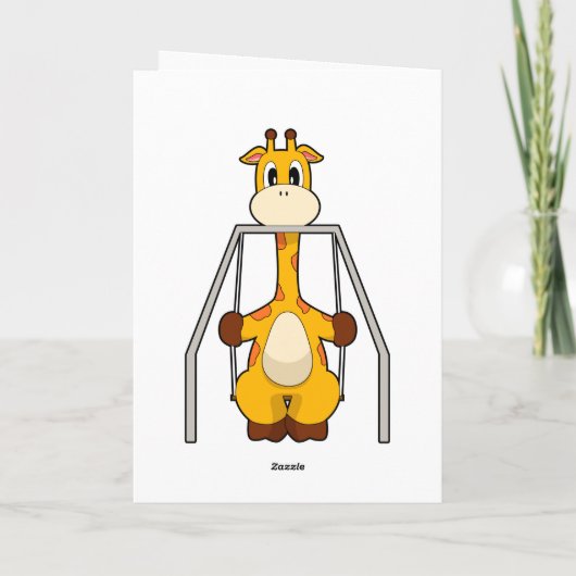Carte Balançoire Girafe (Dos)