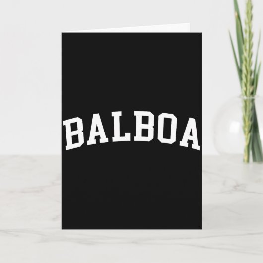 Carte Balboa (Devant)