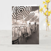 Carte Balcon restaurant pittoresque, Italie (Fleur jaune)