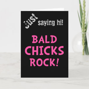 Carte Bald Chicks Rock - Sensibilisation au cancer