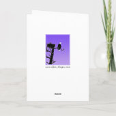 Carte Bald Eagle au coucher du soleil - Art original de  (Dos)