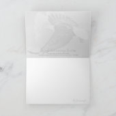 Carte Bald Eagle avec citation inspirante (Intérieur)