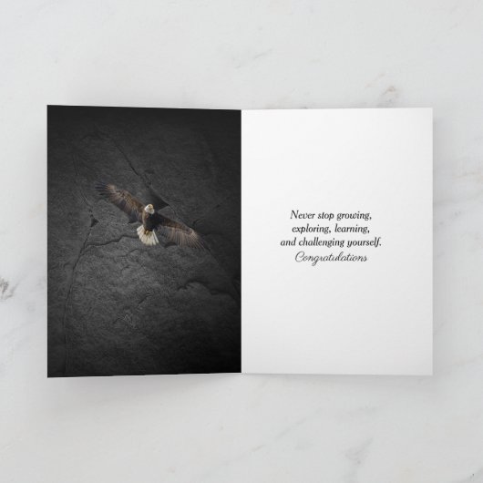 Carte Bald Eagle avec diplôme 2025 (Intérieur)