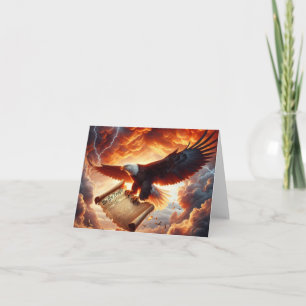 Carte Bald Eagle s'attaque à la Constitution américaine