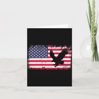 Carte Bald Eagle Usa Flag Patriotic Fourth Of July Dom