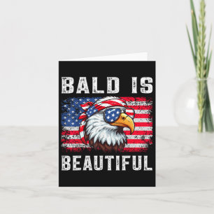 Carte Bald Est Beau Amoureux Aigle Bandana Patriotique 4