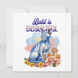 Carte Bald est magnifique Chat sans poil