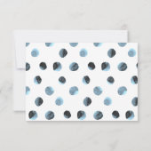 Carte Baleine bleue mignonne merci (Dos)