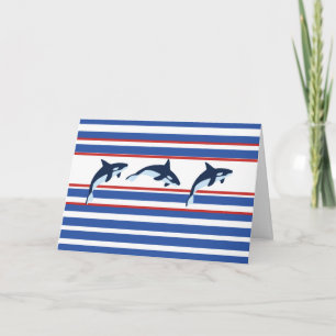 Carte Baleine d'un bon anniversaire