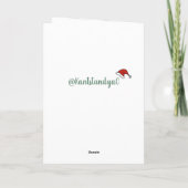 Carte Baleine tueuse Orca Christmas (Dos)