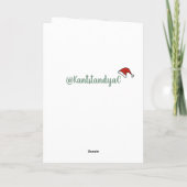 Carte Baleine tueuse Orca Christmas (Dos)