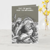 Carte Baleine Un Bateau Une Bête (Fleur jaune)