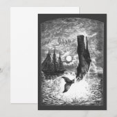 Carte Baleine vintage, Vie Marine Animaux (Devant / Derrière)