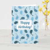 Carte Baleines (Fleur jaune)