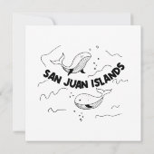 Carte Baleines des îles San Juan (Dos)