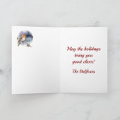 Carte Balfour Crest & Tartan avec Robin Personnalisé (Intérieur)