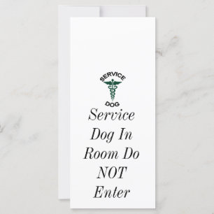 Carte Balise de chien de service