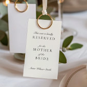 Carte Balise Siège Réservé Vieux Argent Ivoire