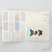 Carte Balises et pages du journal de junk papillon impri (Intérieur)
