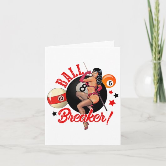 Carte Ball Breaker Fundy Pool Player Billiard Lover Bill (Devant)