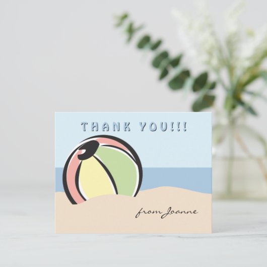 Carte Ball de plage Hip and Fun (Debout devant)