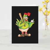Carte **Balle de baseball** (Fleur jaune)
