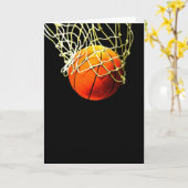 Carte Balle de basket (Fleur jaune)