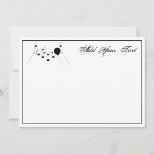 Carte Balle de bowling de sport et poupées