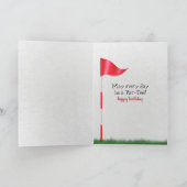 Carte balle de golf en tee pour 85e anniversaire (Intérieur)