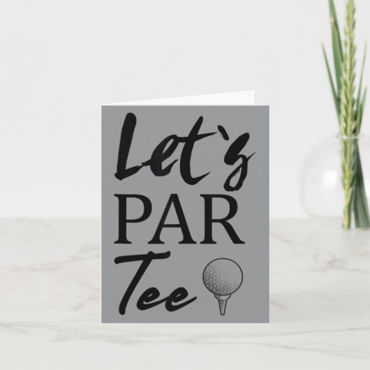 Carte Balle de golf et golf permet Par (Devant)