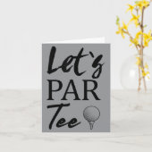 Carte Balle de golf et golf permet Par (Fleur jaune)