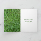 Carte Balle de golf sur l'herbe pour 60 ans (Intérieur)
