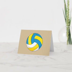 Carte Balle de volley-ball en dessin