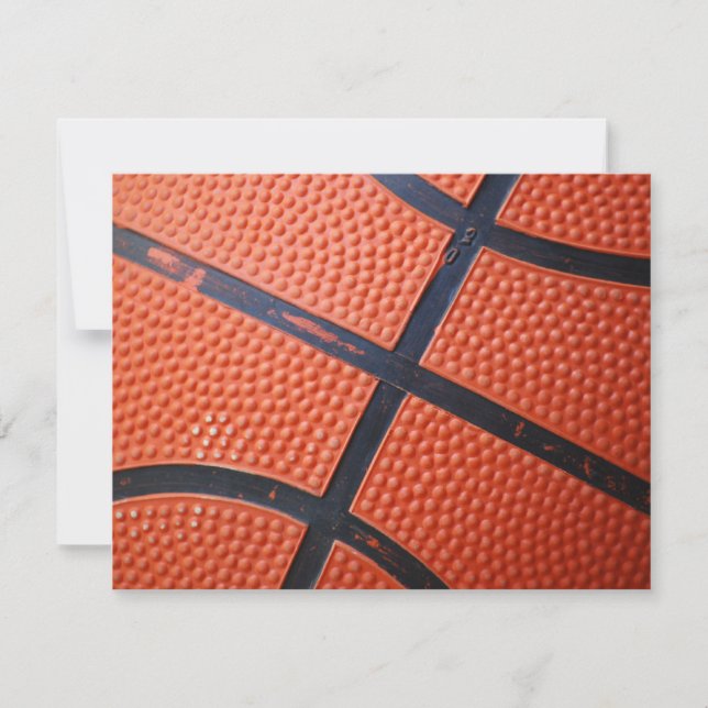 Carte Balle Orange Baseket (Devant)
