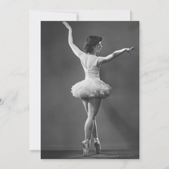 Carte Ballerina à Tutu (Devant)